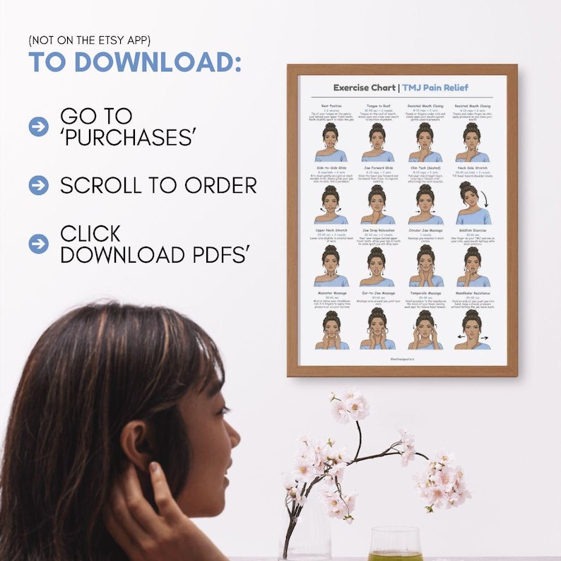 Printable Tmj Ruler TMJ Pain Relief Exercises PDF | Jaw and Neck Mobility Chart for TMJ ...