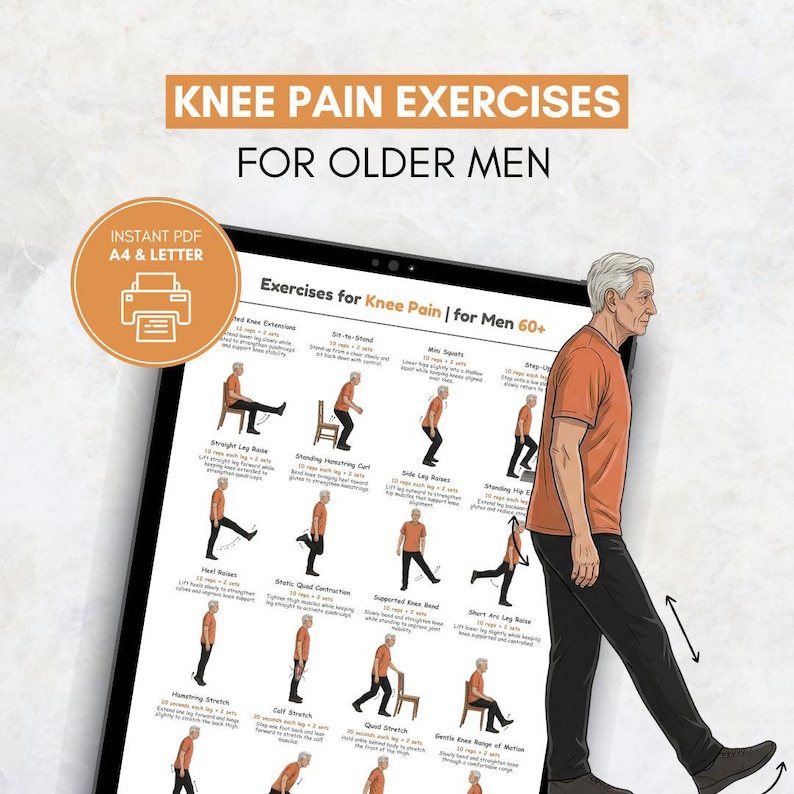 Exercises for Men Over 60 With Knee Pain | Knee Strengthening Exercises ...