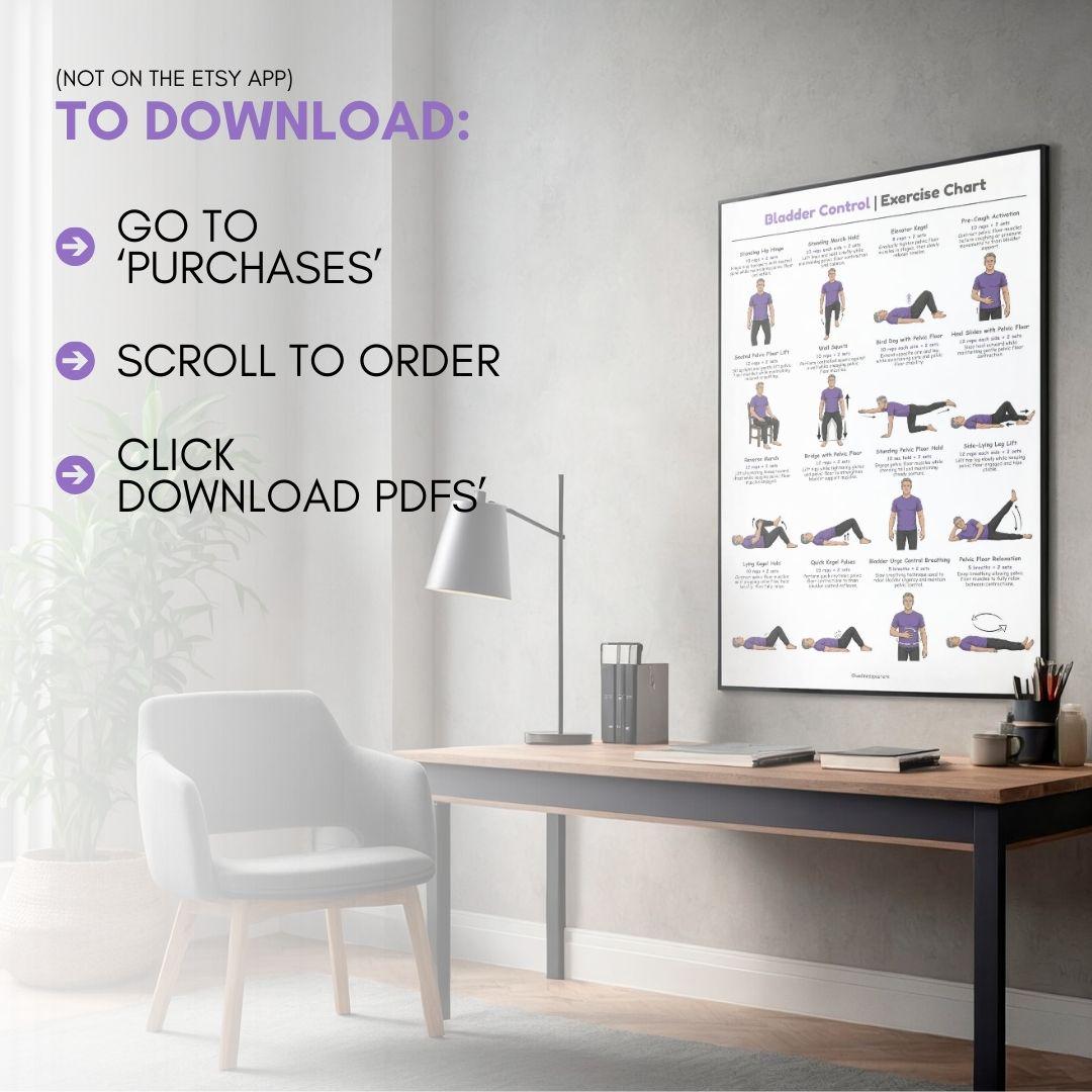 Bladder Control Exercise Chart for Men | Pelvic Floor & Incontinence ...