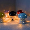 Mushroom Ceramic Night Light, Handmade Glowing Mushroom House Lamp, Cute Bedside Light, Creative Bedroom Decor, Mushroom Lover Gifts product logo