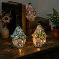 Ceramic Fairy Cottage Desk Light, Flower Cottagecore Decor, Fairycore Bedroom Light, Mini Whimsical Shelf Decor, Cute Desk Accessory Gifts