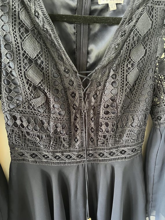 Two Sisters Lace Boho Festival Dress | Navy | Size S (US 4 / AU 8) View 5