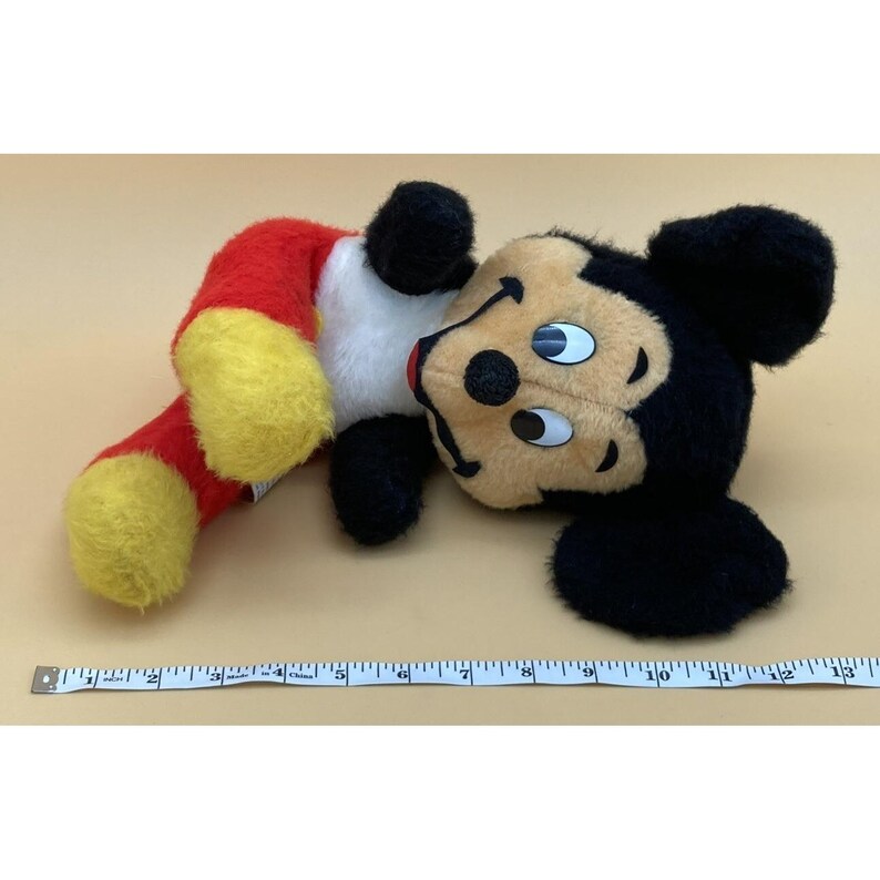 Vtg 1950s-1960s Stuffed Mickey Mouse Walt Disney Distributing Co Plush Toy image 13