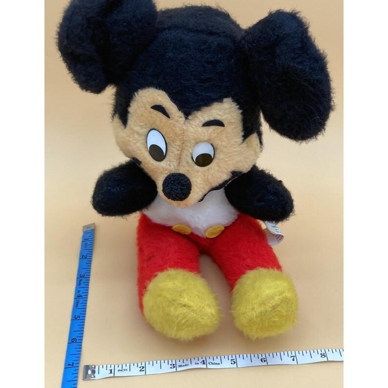 Vtg 1950s-1960s Stuffed Mickey Mouse Walt Disney Distributing Co Plush Toy image 14