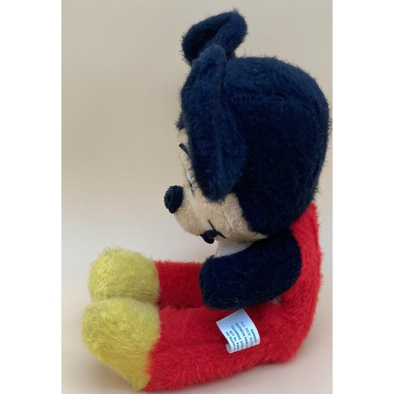 Vtg 1950s-1960s Stuffed Mickey Mouse Walt Disney Distributing Co Plush Toy image 9