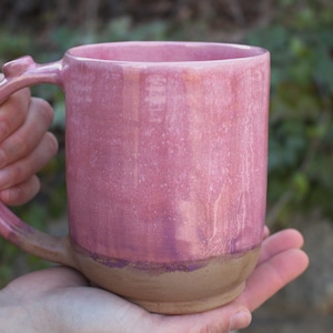 Handgemachte keramische Tropfglasur-Tasse: Lila & Teal 16 oz 18 oz