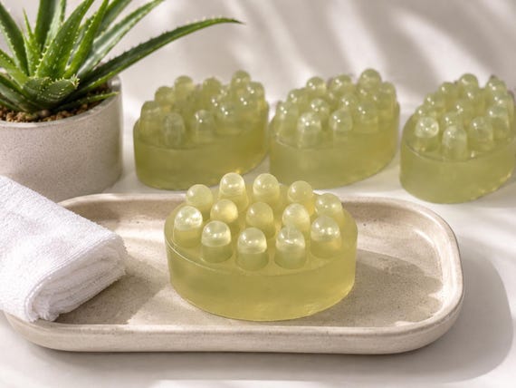 Peppermint and Tea Tree | Aloe and Vitamin E Massage Bar Soap