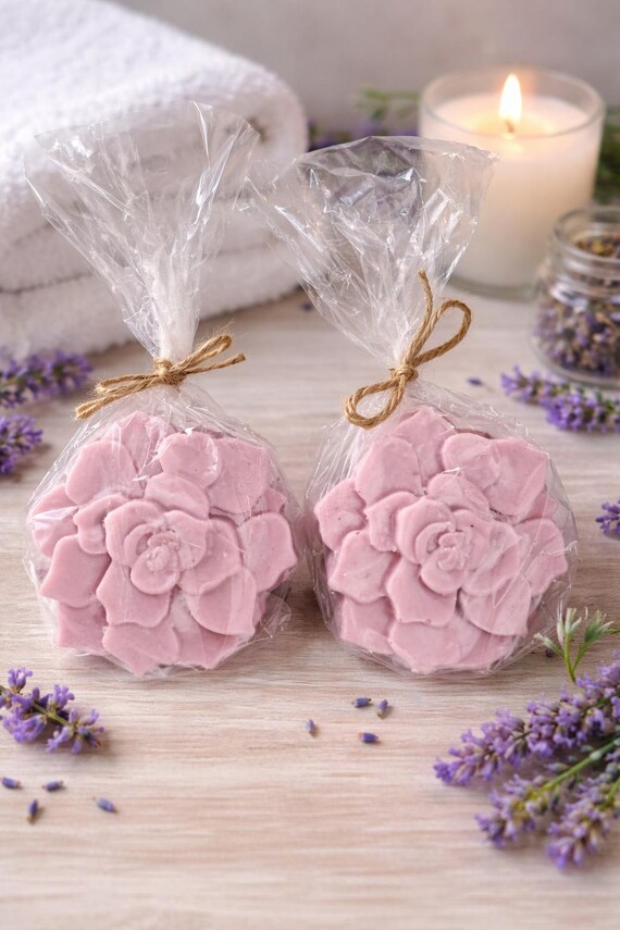 Lavender and Vanilla | Hand- Crafted Flower Soap