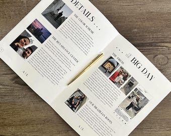 Extra pagina voor een trouwmagazine: Aanvulling met een aangepast ontwerp