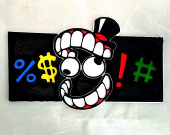3D printed TADC Caine Swear Censor plaque
