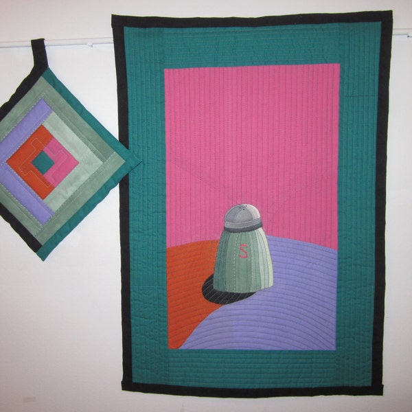 Super Salt Quilted Wall Hanging and Matching Potholder