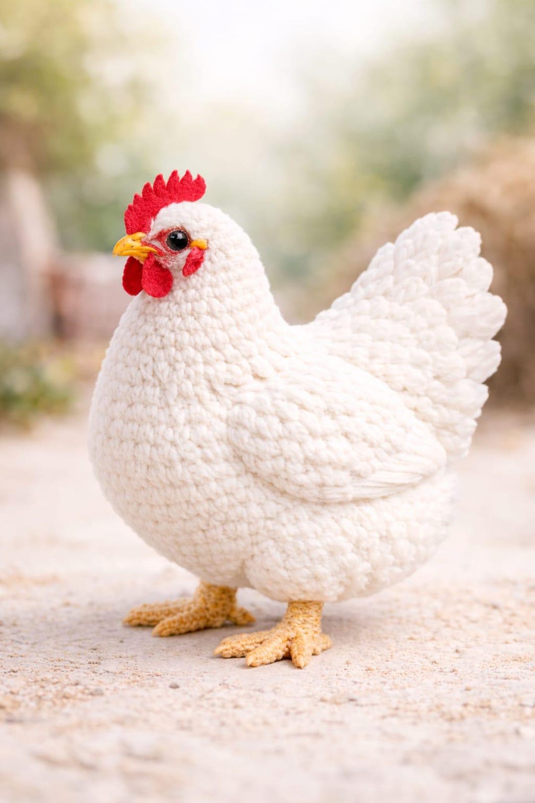 White Mabel Chicken Crochet Pattern Pdf Instant Download Stuffed Plush ...