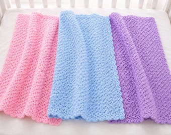 one skein baby blanket crochet pattern pdf download, Beginner Friendly ,easy every day blanket
