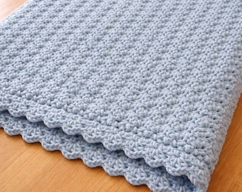 Babydecke Häkeldecke mit Mosaikmuster gehäkelt PDF sofort download, Babyparty, Neugeborenen Geschenk