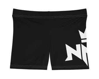 No Name Gang Crown Graphic Women's Shorts | Black AOP