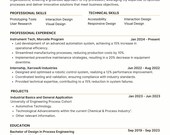 ATS Friendly Resume Template, Modern Professional CV, Canva Editable (Digital Download)