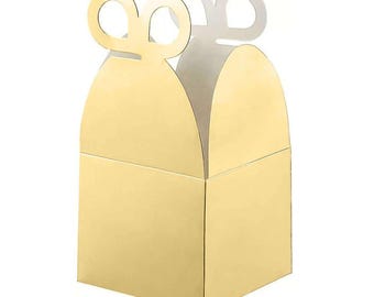Metallic Gold Foil Butterfly Favor Boxes | 25-Pack Candy Gift Boxes