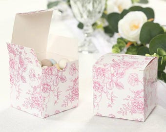 Paper Favor Boxes 25 Pack – Elegant Cardstock Gift Boxes for Weddings, Baby Showers & Parties