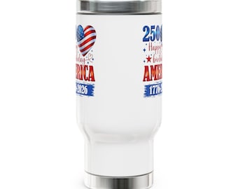 Taza de viaje conmemorativa del 250 aniversario de Estados Unidos (1776-2026) / Día patriótico del 4 de julio