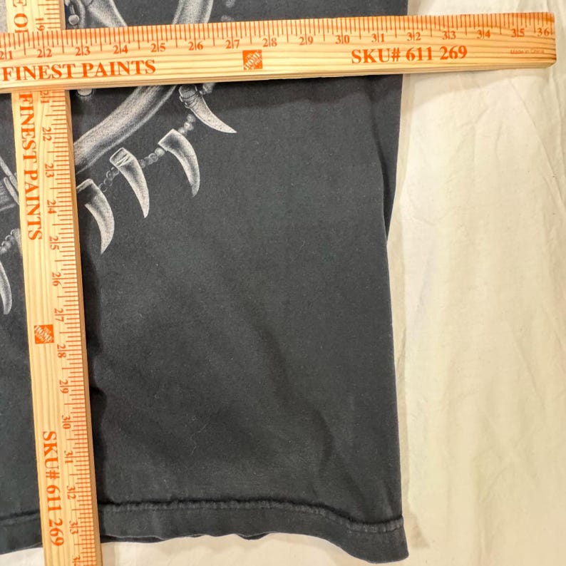 Camiseta vintage azul líquido para hombre, talla 5XL, con estampado tribal nativo americano AOP imagen 5