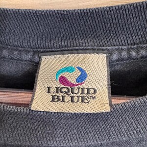 Camiseta vintage azul líquido para hombre, talla 5XL, con estampado tribal nativo americano AOP imagen 3