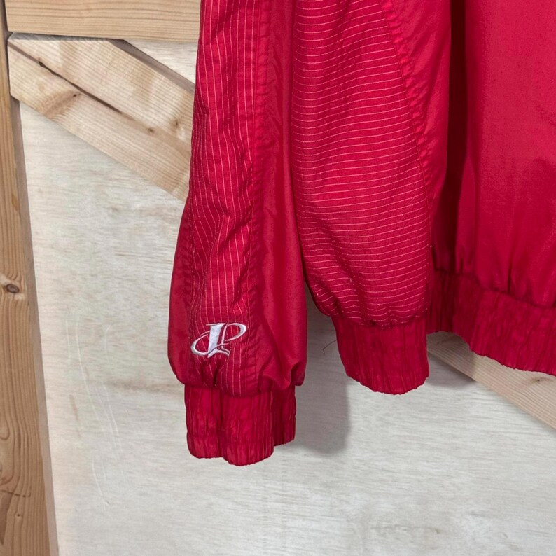 Chaqueta cortavientos VTG NFL Logo Athletic para hombre, talla 2XL, de los Kansas City Chiefs, con cremallera completa. imagen 7