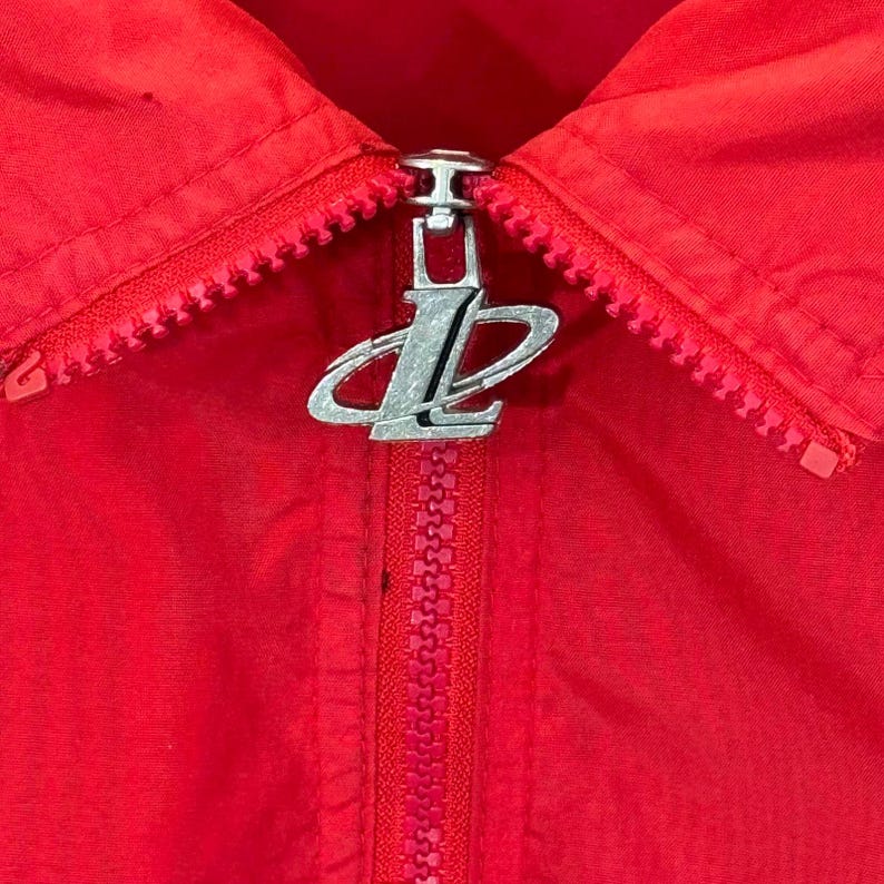 Chaqueta cortavientos VTG NFL Logo Athletic para hombre, talla 2XL, de los Kansas City Chiefs, con cremallera completa. imagen 6