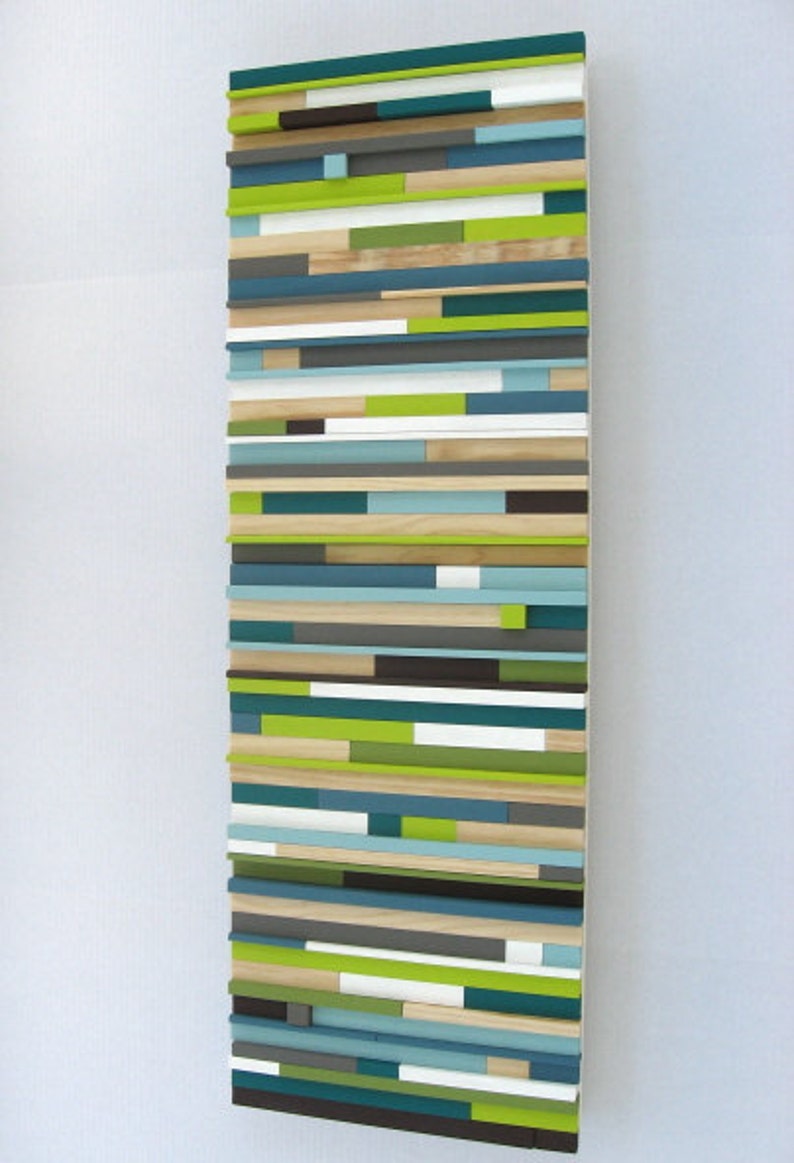 Modern Abstract Wood Wall Art Sculpture  Texture Abstract image 4