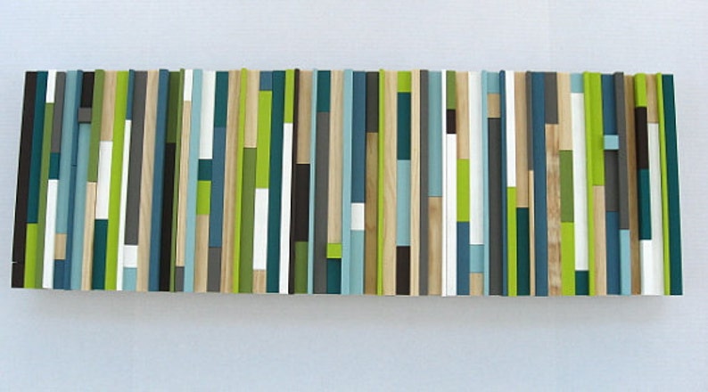 Modern Abstract Wood Wall Art Sculpture  Texture Abstract image 2