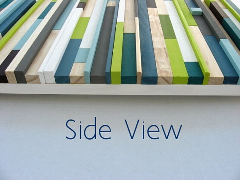 Modern Abstract Wood Wall Art Sculpture  Texture Abstract image 1