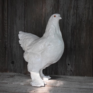 Galinha de faiança branca autêntica, Mesnil de Bavent