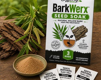 Willow Water - Seed Starter Kit & Germination Aid Soak - All natural extract - BarkWerks™