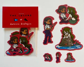 the lovers sticker pack | matte vinyl paper planner deco