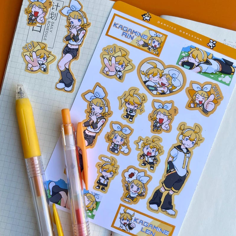 Kagame Ran Kagamine Rin Len Sticker - Etsy