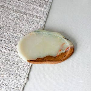 Green Onyx Cloud Tray - Natural Stone Trinket Dish for Jewelry, Vanity & Coffee Table Decor