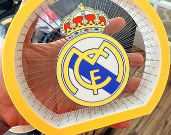 Madrid FC 3D String Art Floating Logo Display Fan Gift Desk and Home Decor
