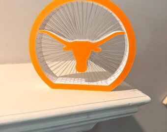 Texas 3D String Art Floating Logo Display Austin Fan Gift College Desk Dorm Decor