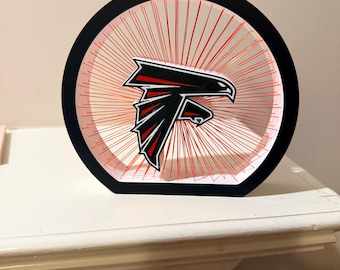 Falcons 3D String Art Decor – Football Fan Gift