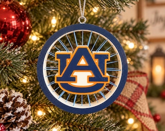 Auburn 3D Printed String Art Ornament