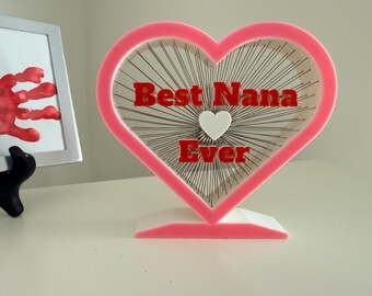 Personalized 3D String Art Display – Custom Name or Message Floating Desk Decor