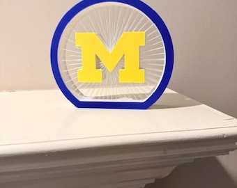 Michigan 3D String Art Decor – Michigan Fan Gift