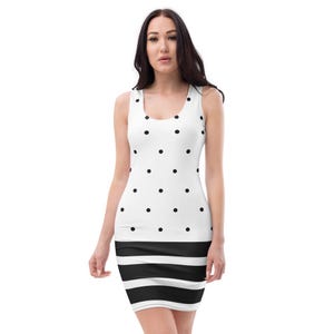 black and white polka dot bodycon dress Finis Cotton Button Up Midi Shirt Dress | Disturbia