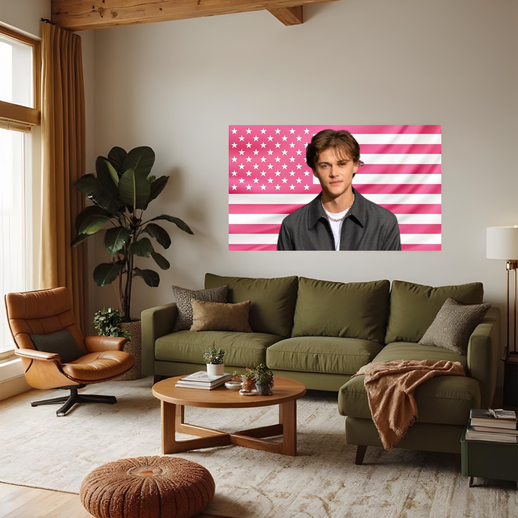 Conrad Fisher Pink American Flag Tapestry – the Summer I Turned Pretty ...