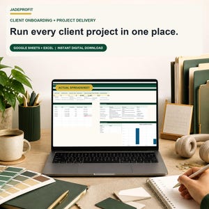 Client Onboarding and Project Management Templates | Google Docs, Google Sheets & Excel | Freelance Client Delivery OS