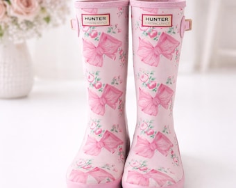 Botas Hunter LoveShackFancy de segunda mano para niñas, talla US 1