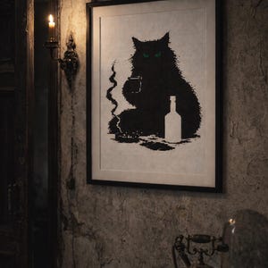 Behemoth Cat Mästaren och Margarita Korsstygnsmönster PDF – Digital nedladdning