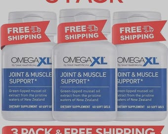 Omega XL 60 Softgels (3 Pack) – Green Lipped Mussel Oil Supplement