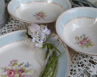 Another Beautiful Vintage Set of  The Chateau Pattern by Homer and Laughlin ~ Egg Shell Georgian ~ Serving Platter and Two Vegetable Bowls!