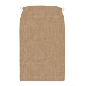 Sacco di iuta personalizzato per Babbo Natale: sacchetto regalo in poliestere con coulisse (55 x 85 cm)