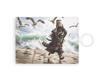 Jar of Dirt Raccoon Leather Card Holder